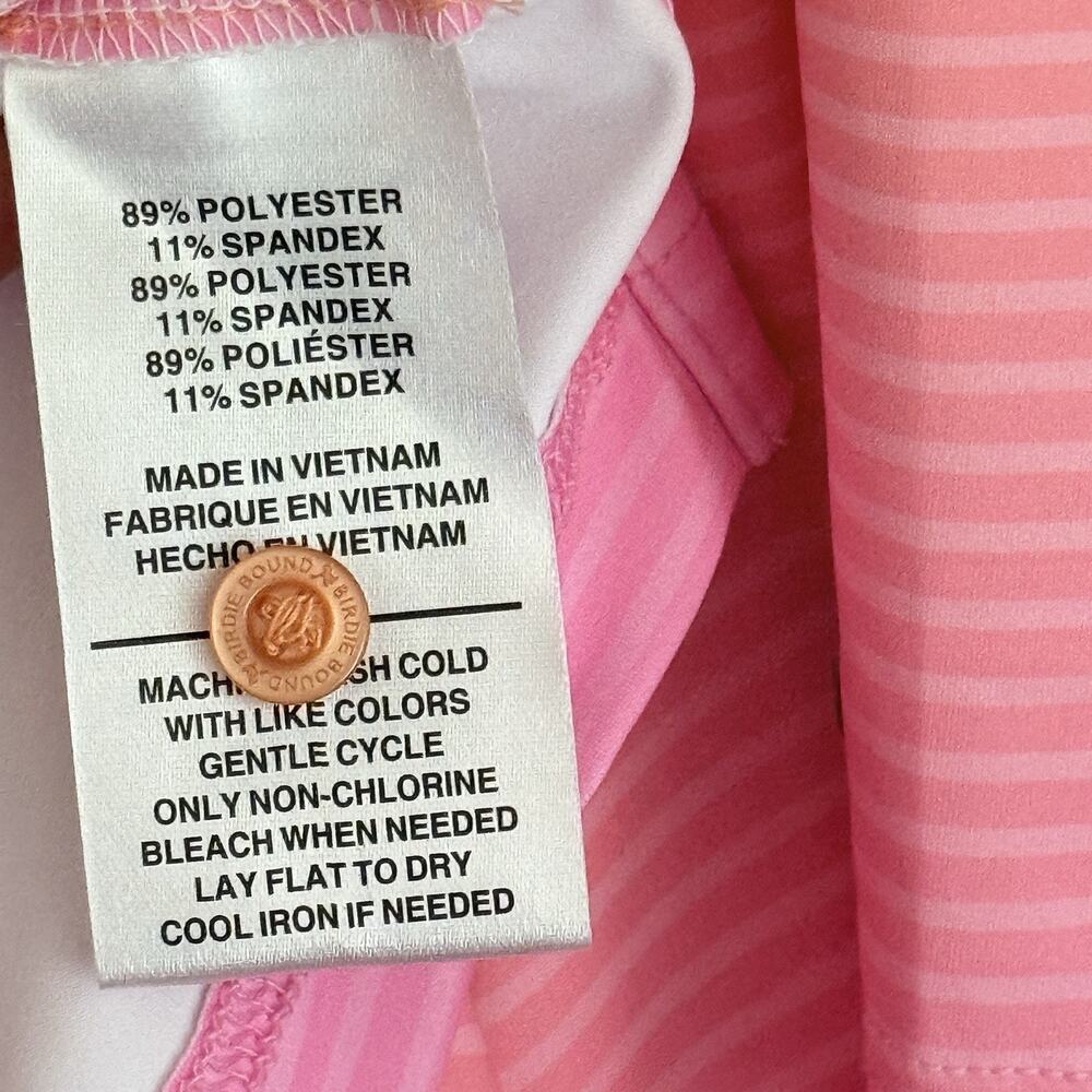 NWT Birdie Bound Polo Shirt Mens Large Ombre Pink Color Golf Casual Short Sleeve - Picture 9 of 11
